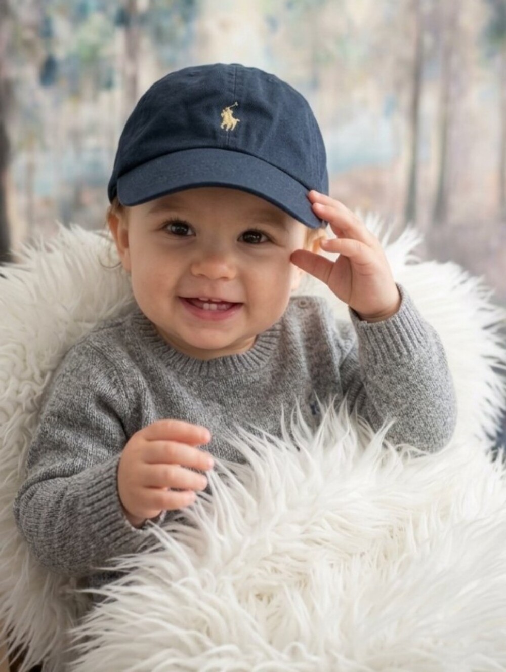 Ralph Lauren Navy Cap For Toddlers